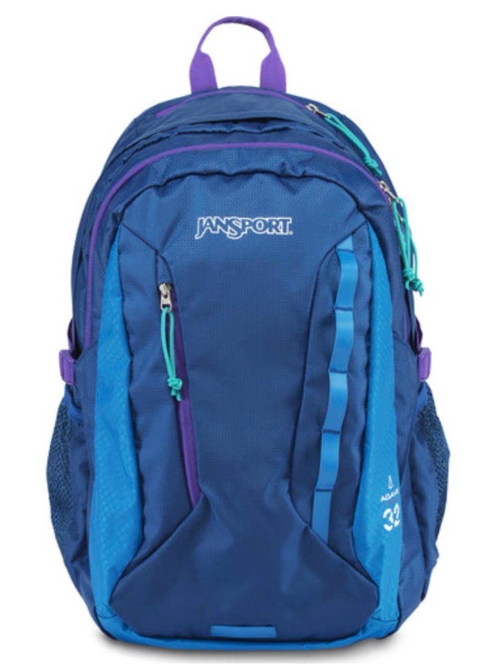 JanSport Agave Backpack w Teal & Purple Accents midnight sky & purple night